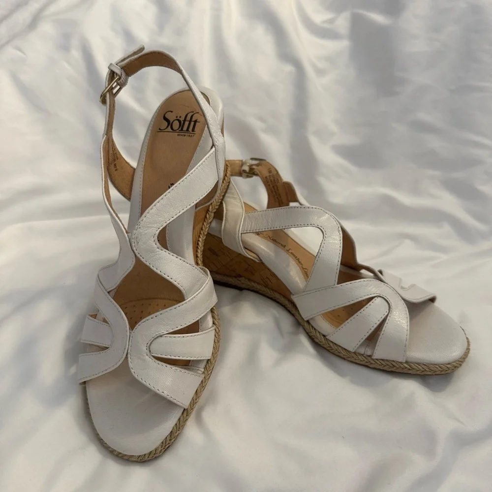 NWOT Söfft Norma Slingback Espadrille Platform Wedge Sandal